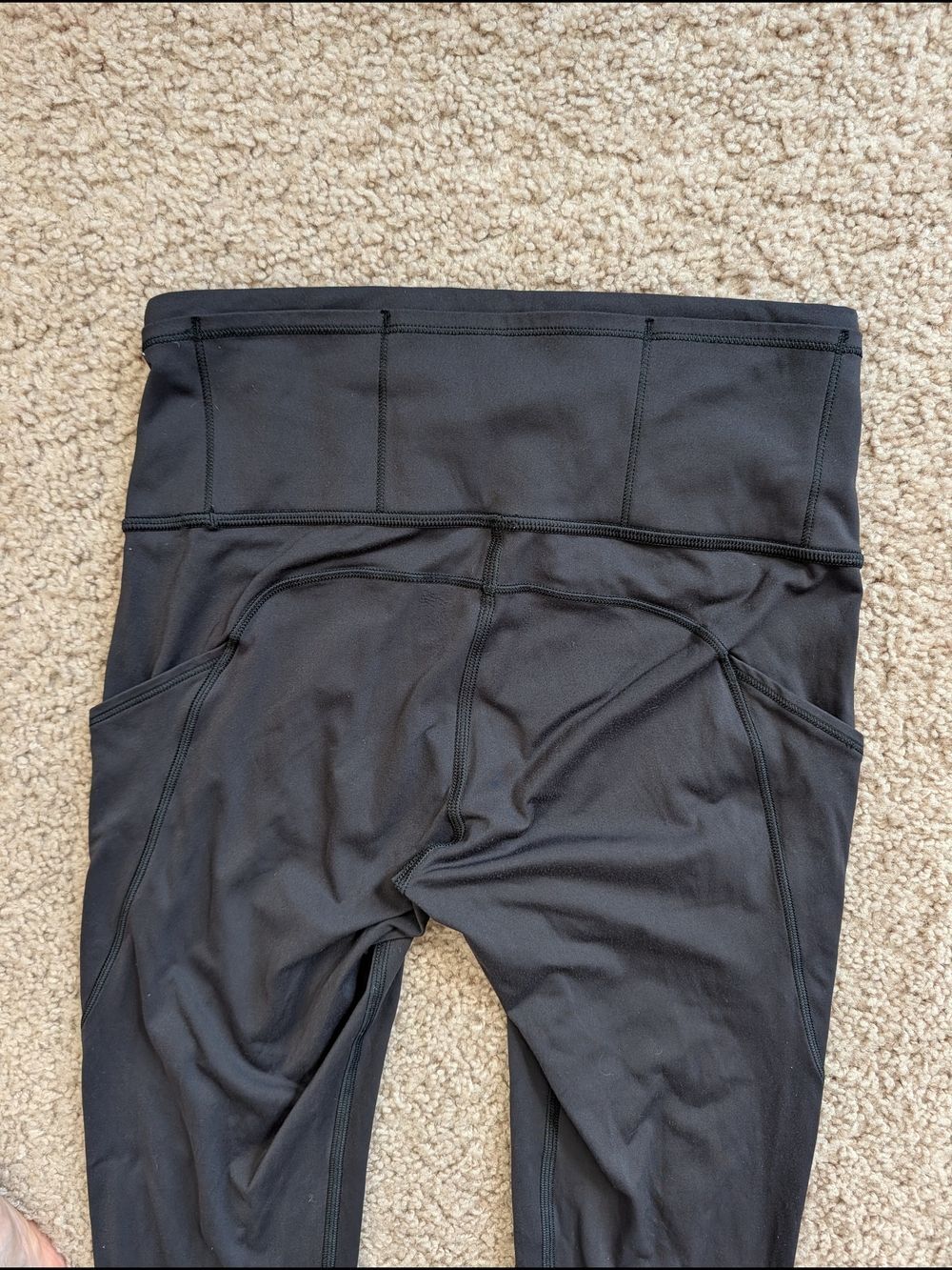 Lululemon Black Suede Fast and Free High-Rise Tight 28" Inseam Leggings Size 4 - Picture 8 of 16